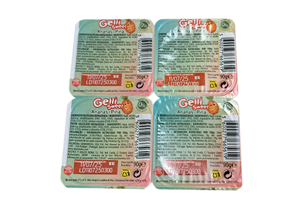 GELATINA GELLI SWEET INDIVIDUAL DE ANANÁS REINA 4X90G