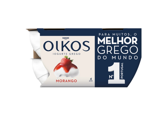 654326 IOG GREGO OIKOS MORANGO DANONE 4X110G
