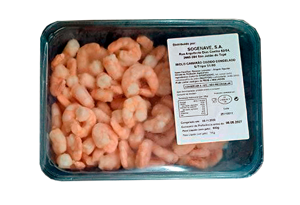 661013 MIOLO CAMARÃO COZIDO ST 51 60 CONGELADO 1KG