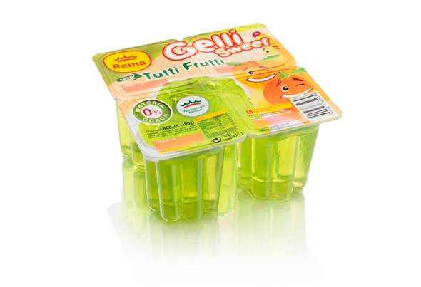 GELATINA GELLI SWEET DE TUTTI FRUTTI REINA 4X100G