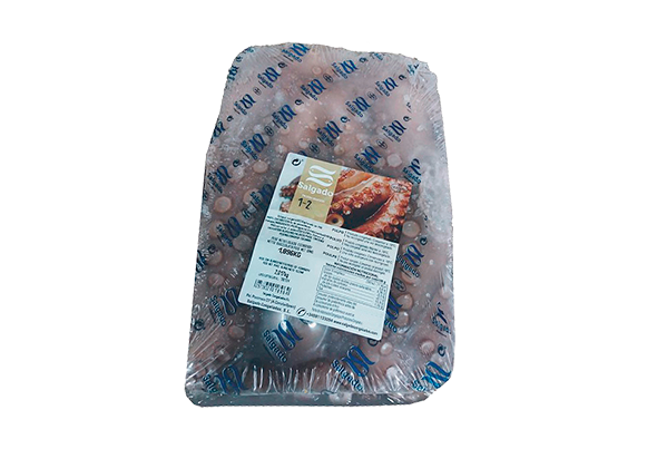 POLVO MÉDIO CONGELADO "SALGADO" 1-2KG CX 15KG