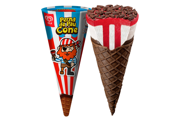 665212 GELADO CONE PERNA DE PAU 100ML