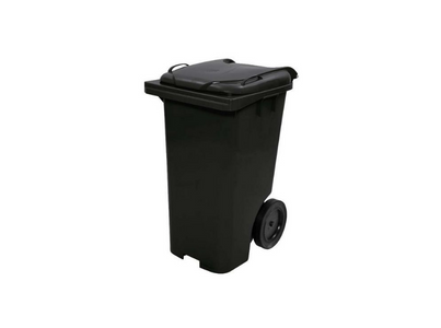 BALDE LIXO C/ PEDAL TAMPA PRETA  120L