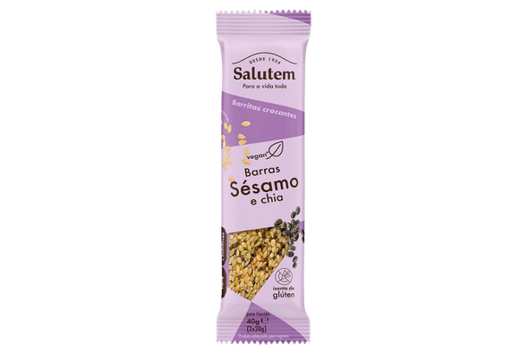 661518 BARRITA CROCANTE SESAMO CHIA SALUTEM 40G