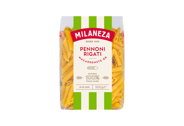 655467 MASSA MACARRONETE RISCADO MILANEZA 500G