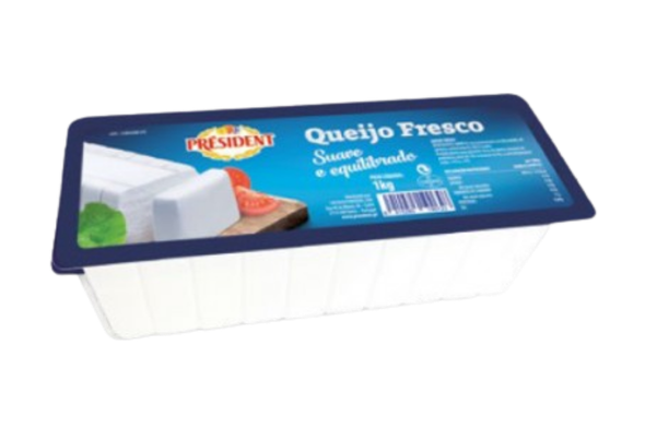 663842 QUEIJO FRESCO BARRA PRESIDENT ±1KG