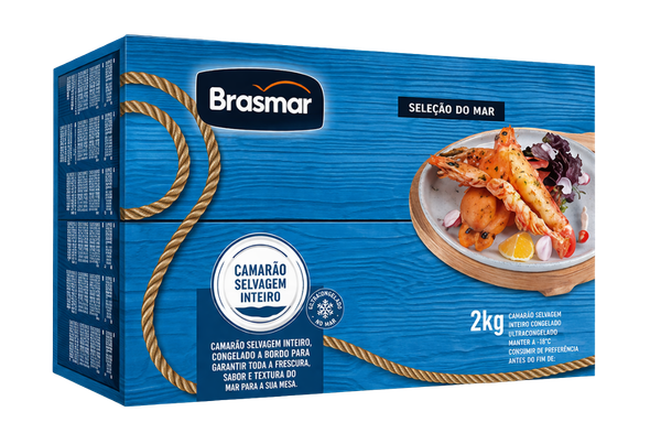 657634 CAMARAO TIGRE 6 8PC CONG BRASMAR EMB 2KG