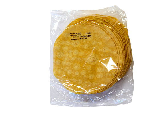 TORTILHA DE MILHO 15CM SABORMEX 22UN
