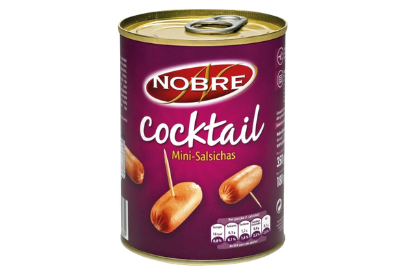 659005 SALSICHA COCKTAIL NOBRE LT 350G PL