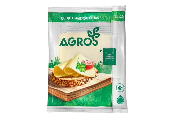 663781 QUEIJO FLAMENGO FATIADO AGROS 200G