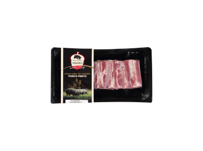 Tiras Entrecosto Porco Preto Cong. M&M