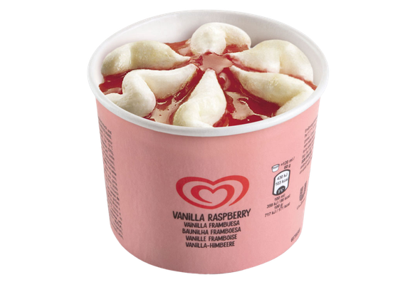 GELADO COPO BAUNILHA FRAMBOESA OLÁ 120ML