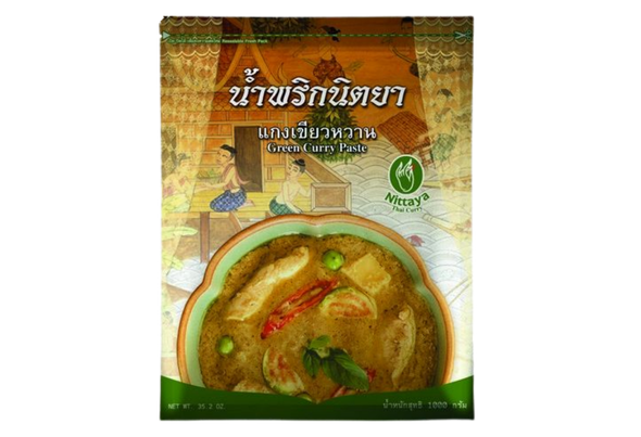 663643 PASTA CARIL VERDE NITTAYA 1KG CX10