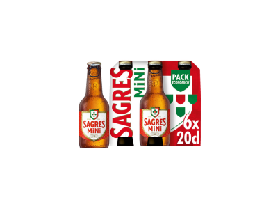 CERVEJA SAGRES BCA 4X6 0,20TP (SIX PACK)