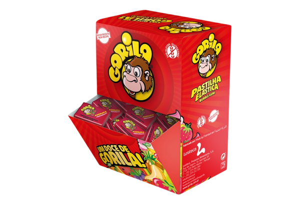 662709 PASTILHAS MORANGO GORILA CX100