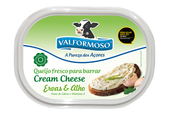 653650 CREAM CHEESE ERVAS ALHO VALFORMOSO 200G