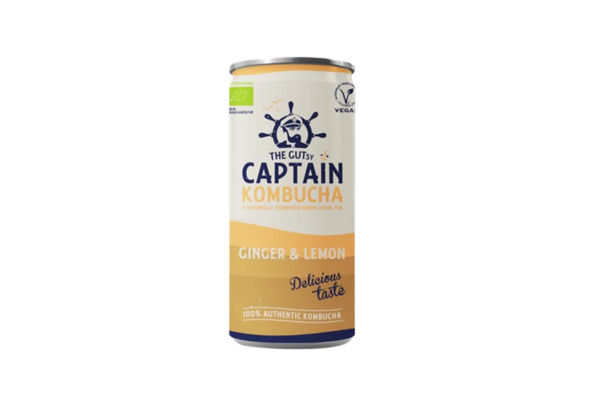 KOMBUCHA DE GENGIBRE E LIMÃO BIO CAPTAIN KOMBUCHA