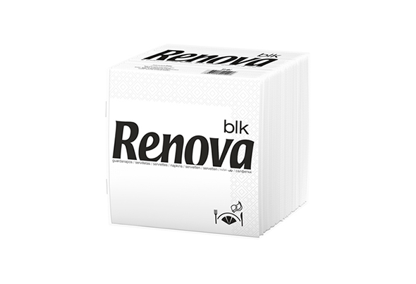 GUARDANAPO BLK 40x40 BRANCO 2 FOLHAS RENOVA