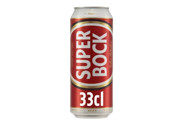 CERVEJA BRANCA SUPER BOCK LATA 33CL