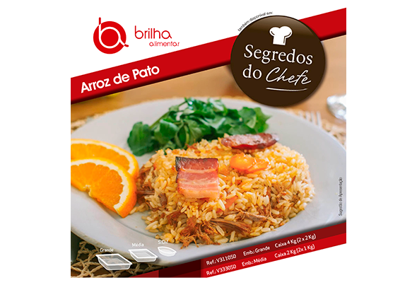ARROZ PATO CONGELADO BRILHA ALIMENTAR