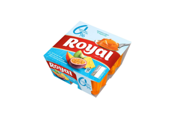 GELATINA RTE TROPICAL 10KCAL 4X90G ROYAL