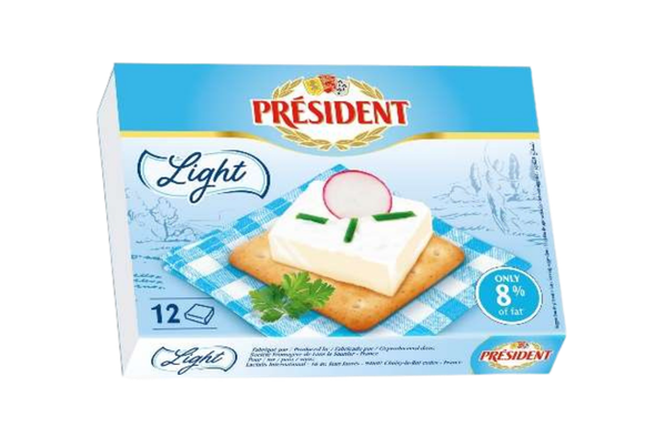 663840 QUEIJO LIGHT FUNDIDO PRESIDENT 12X16G