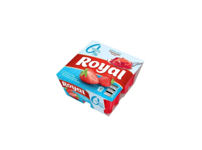 Gelatina Rte Morango 10Kcal 4X100G Royal