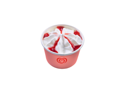 GELADO OLA COPO BAUNILHA FRAMBOESA 120ML