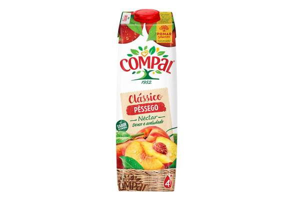 203744 COMPAL CLASSICO PESSEGO 12X1l TET