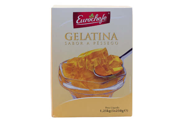 659625 GELATINA PESSEGO EUROCHEFE 5X250G