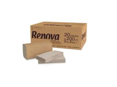 TOALHAS MAO ZIGZAG 1F LV&ACT 200UNx20PAC