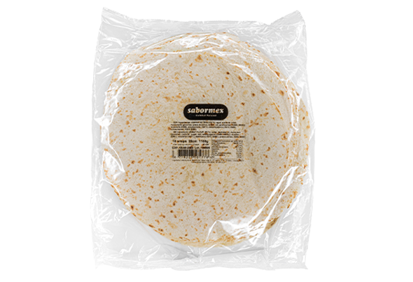 646241 SABORMEX TORTILHA DE TRIGO 25CM 18X60G CX6
