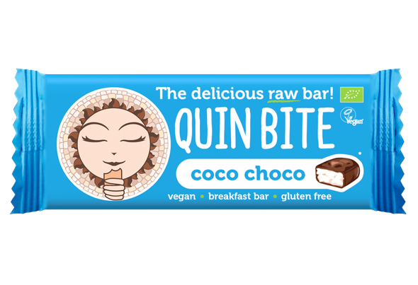 661476 BARRA BIO COCO CHOC S G QUINBITE 30G