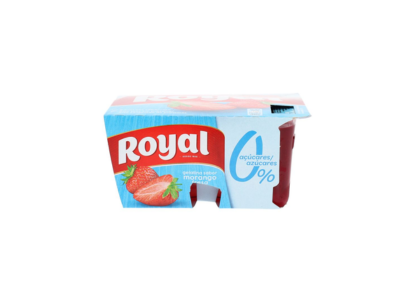 GELATINA RTE MORANGO 10KCAL 4X90G ROYAL