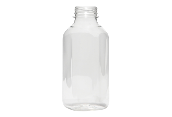 648770 GARRAFA QUADRADA PET CRISTAL 250ML