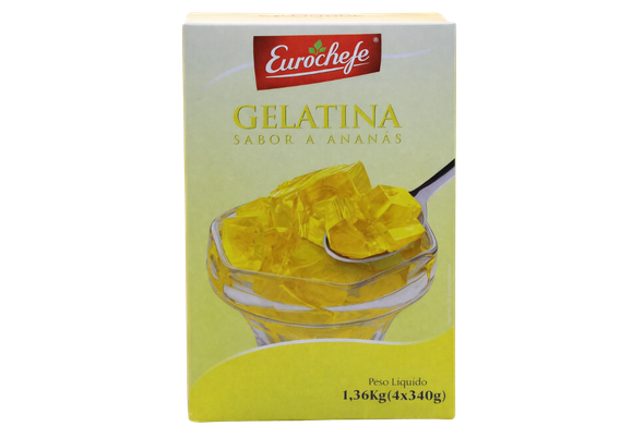 659610 GELATINA ANANAS EUROCHEFE 4X340G
