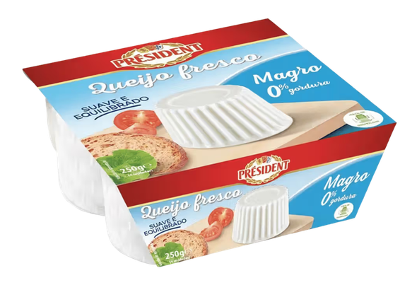 663841 QUEIJO FRESCO PRESIDENT 4X62.5G