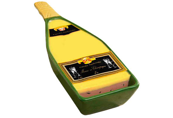 MOUSSE DE PATO COM COGUMELOS E CHAMPAGNE GRAND MÈRE