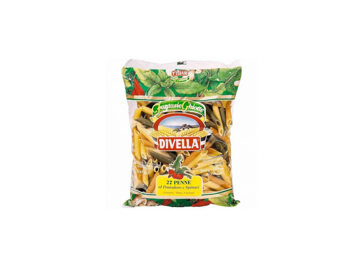 Divella Penne Pomod Spinac 500 Grs