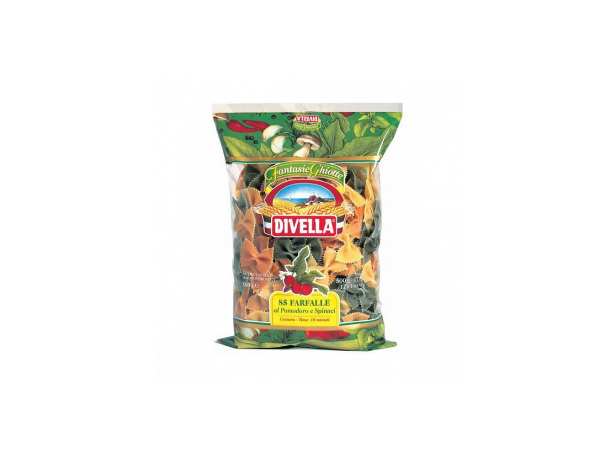 DIVELLA FARFALLE TOMATE/ESPINAFRES 500G