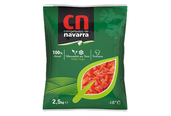 662890 PIMENTO VERMELHO CUBOS CONG NAVARRA2.5KG
