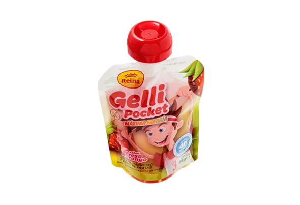 659448 GELATINA MORANGO GELLI POCKET REINA 90G