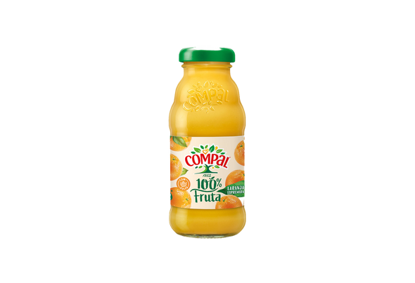 637702 COMPAL 100% FRUTA LARANJA 15UN GFA 0.20L