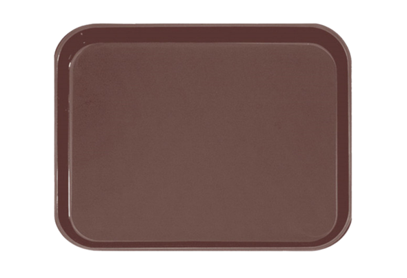 593347 TABULEIRO PLAST. ABS 26.5X36cm CASTANHO