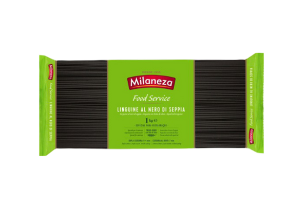 655523 MASSA LINGUINE AL NERO MILANEZA 1KG