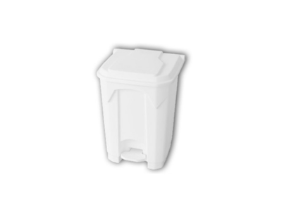 BALDE LIXO BRANCO C/ PEDAL 50L