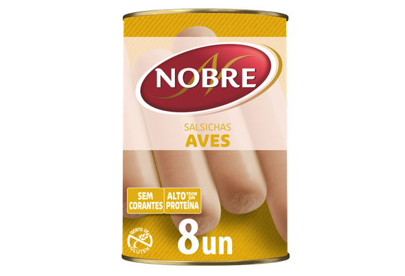 659000 SALSICHA FRANK AVES NOBRE LT 8UN 350G PL