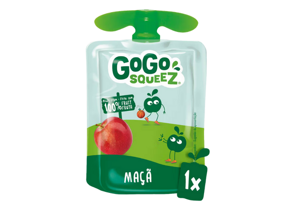 659996 PURE FRUTA MACA GOGO SQUEEZ 4X90G