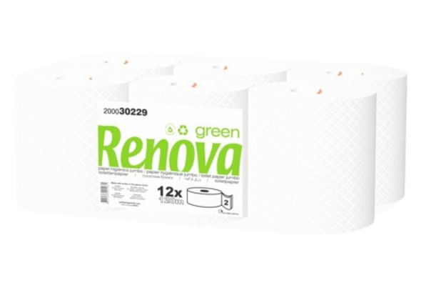 563497 PAPEL HIGIENICO JUMBO 120M 2F RENOVA