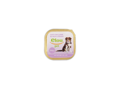 ALIMENTO CAO PATE VACA+FIGADO 300G ELOU
